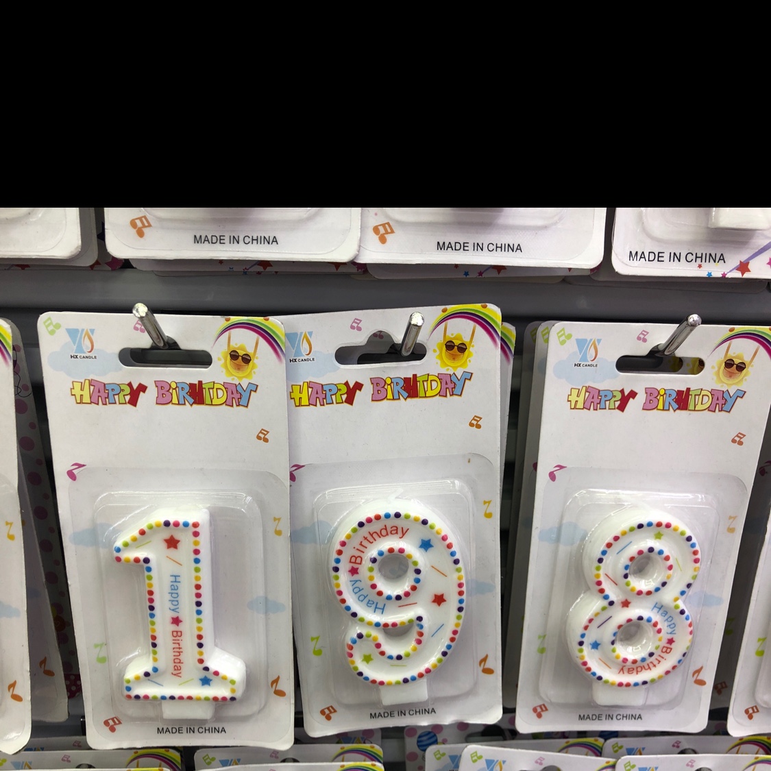 Light happy birthday digital candles