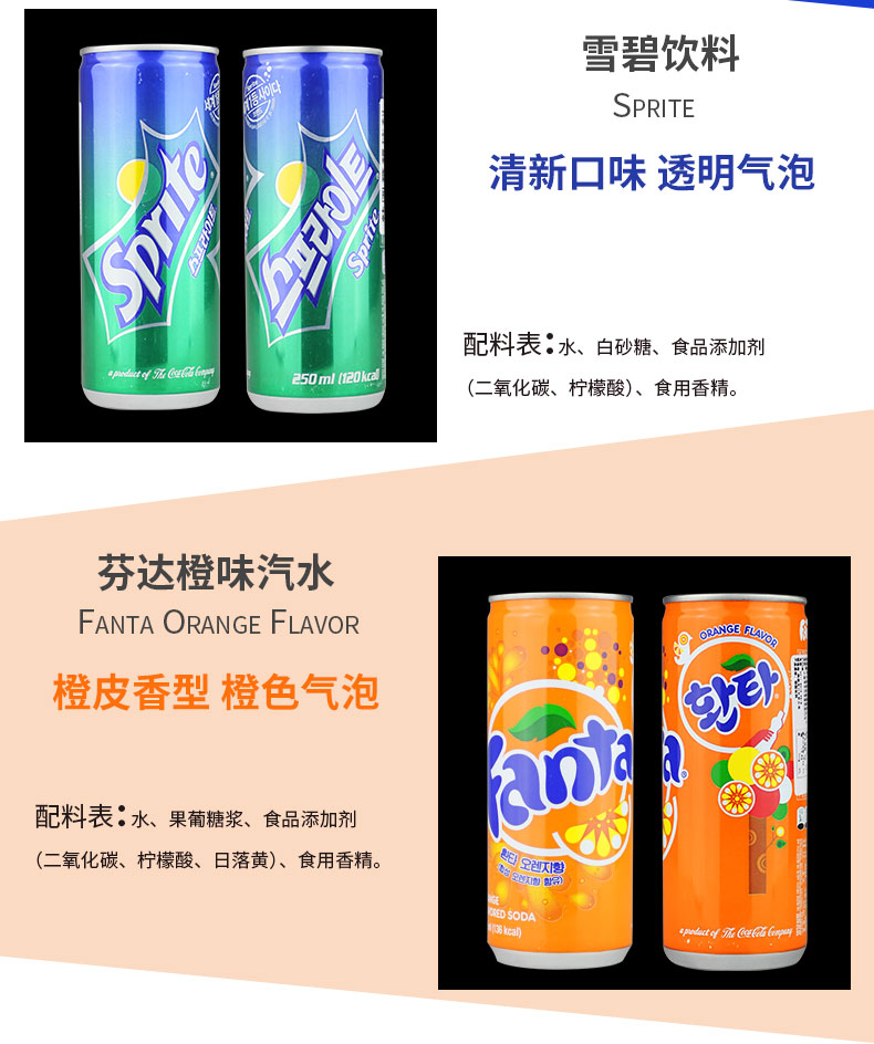 芬达（三种口味）250ml*3（随机发货）详情图3