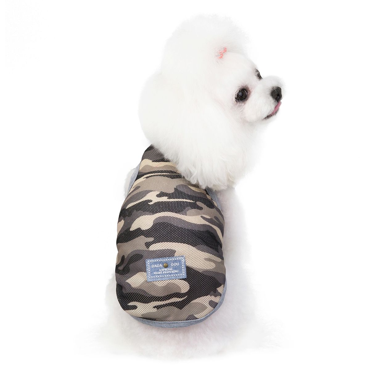 新款春夏宠物衣服迷彩网眼背心宠物小型犬衣服泰迪衣服厂家直销详情图6