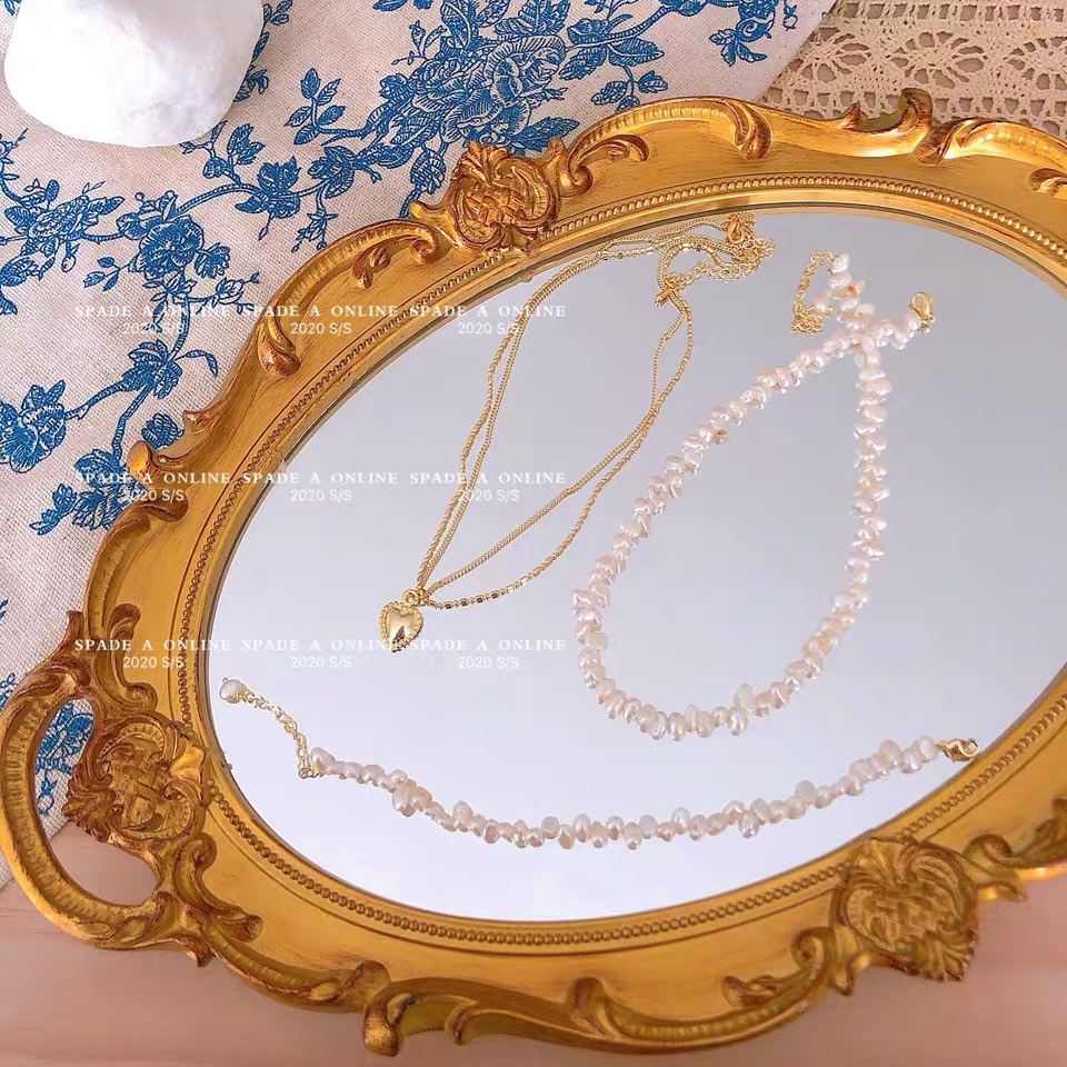 Double natural pearl necklace thumbnail
