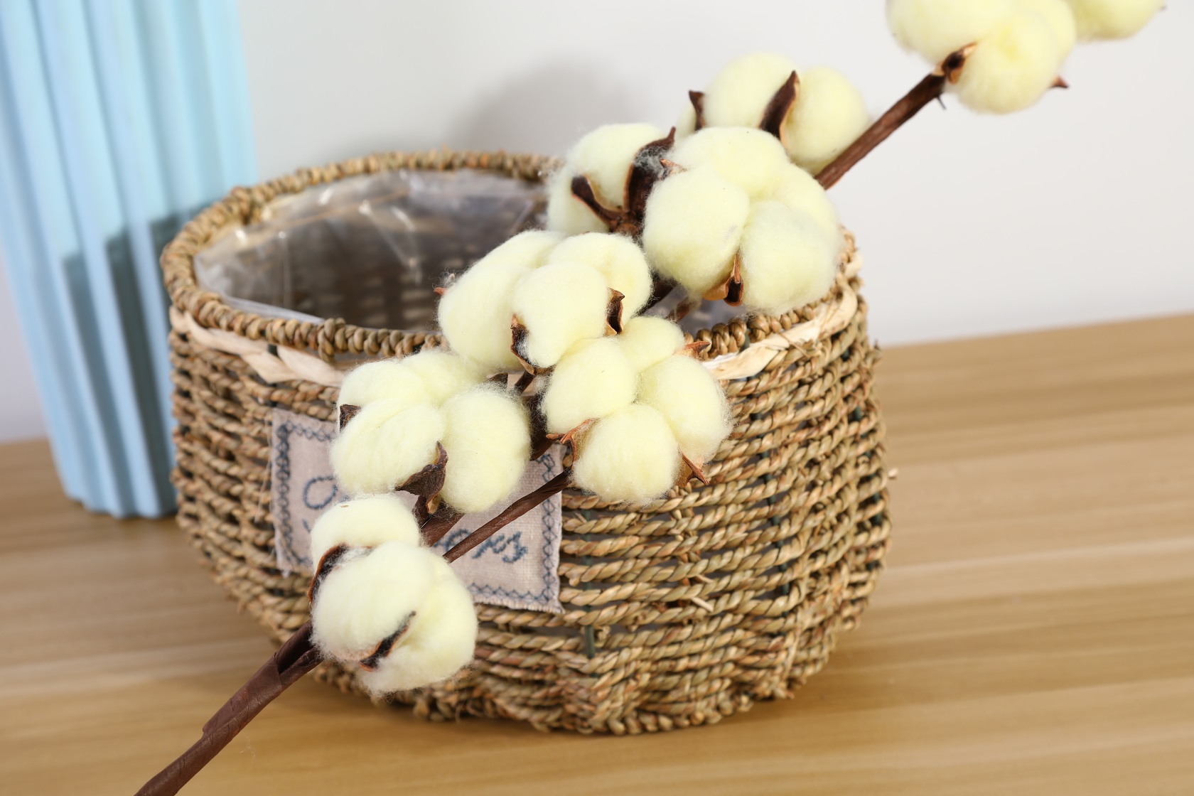 厂家批发9头棉花枝仿真花 客厅餐桌室内装饰绢花假花拍照道具详情1