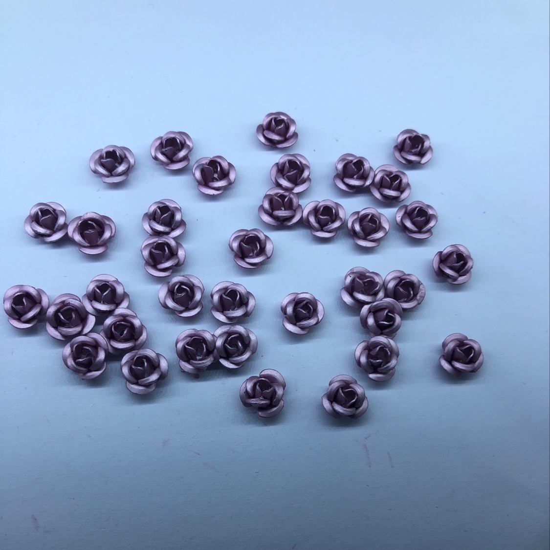 Yiwu Choucheng Ziying Accessories Store Korean Version Rose with three petals, 6mm, 29# color