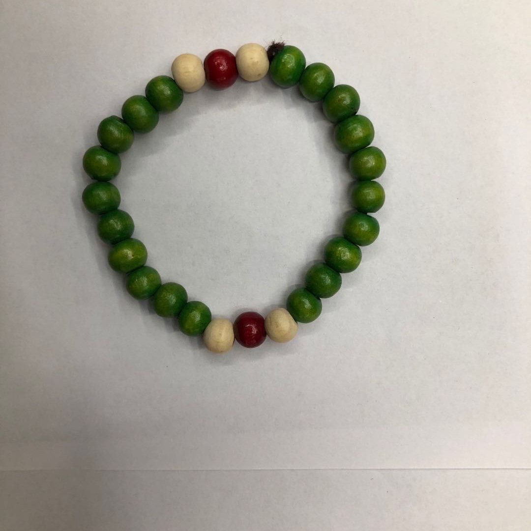 Wooden bead bracelet 6 thumbnail