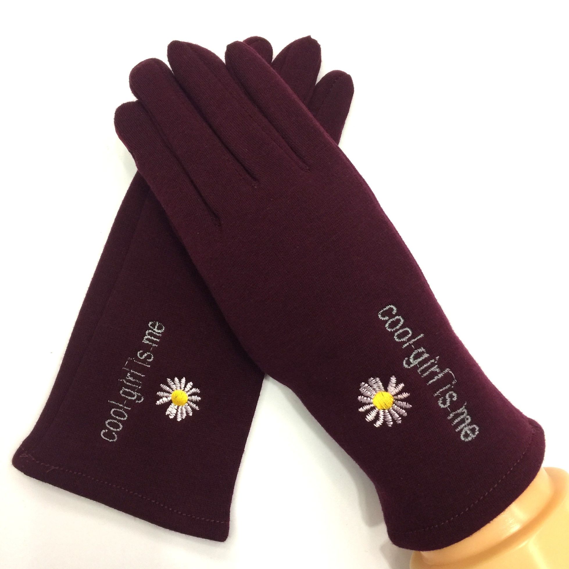 Factory New Small Daisy Velvet Touch Screen Women's Gloves Fashion Warm Tmall Taobao Pinduoduo In Stock