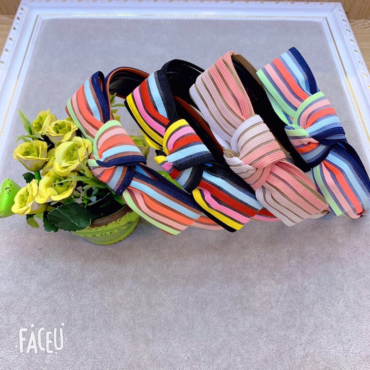 Korean version oblique knot colorful hairpin thumbnail