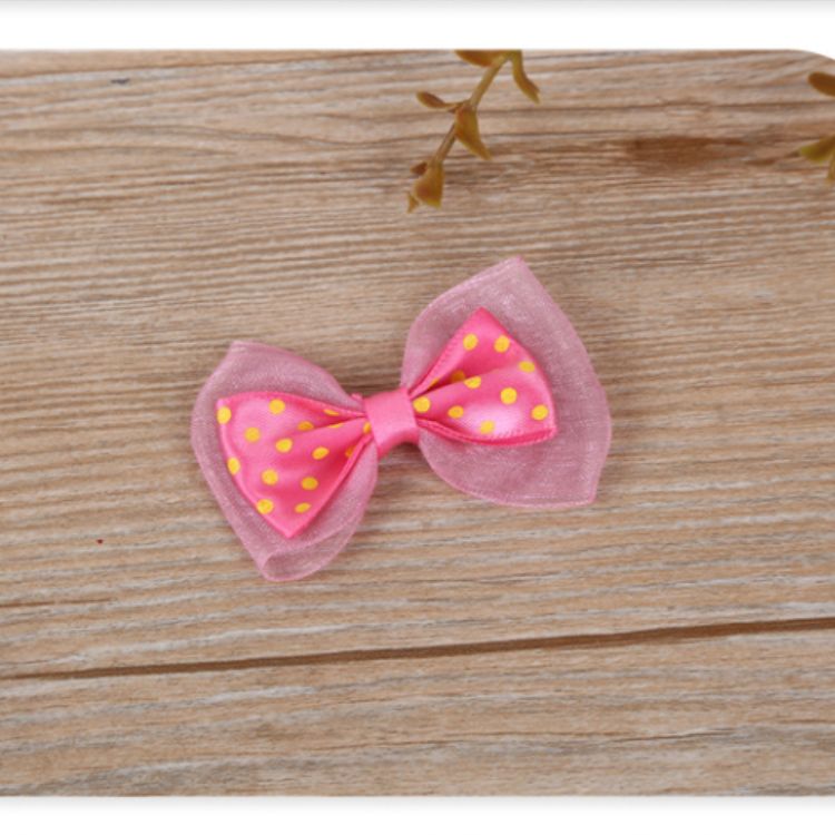 Polyester Satin Ribbon Print Dot Sand Belt Japan And South Korea Fashion Accessories Diy Handmade Fresh Bow Accessories Item Picture