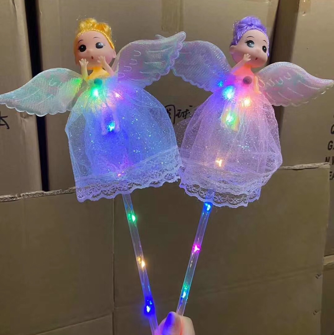 Hold the glowing doll in your hand