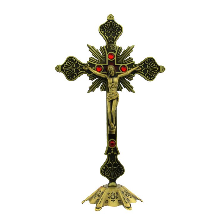 Large Crucifix alloy Cross religious gifts church decorations thumbnail