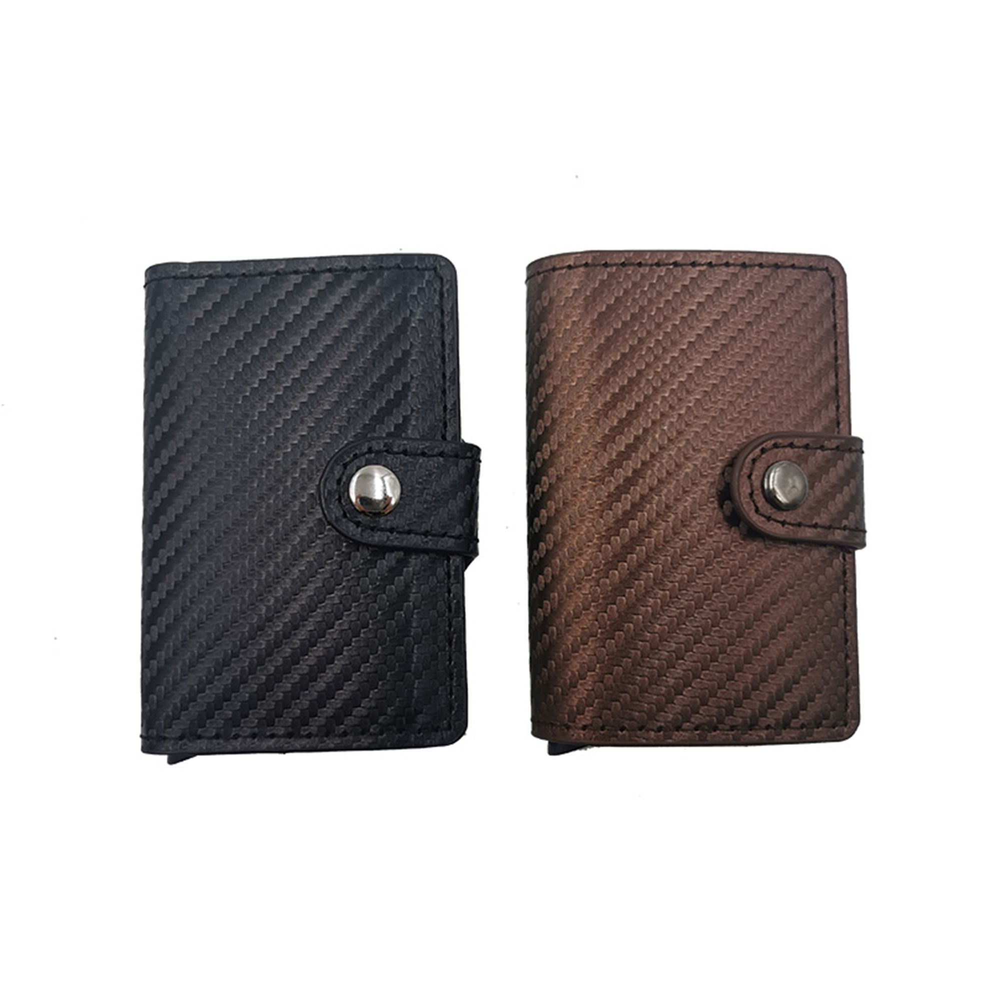 Yiwu Selection PU carbon fiber grain + aluminum alloy automatic card box thumbnail