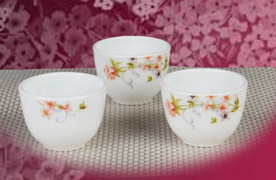 Yiwu Good Goods Gongfu Tea Cup, White Jade Glass Cup, Small Wine Cup -85ml Specification image