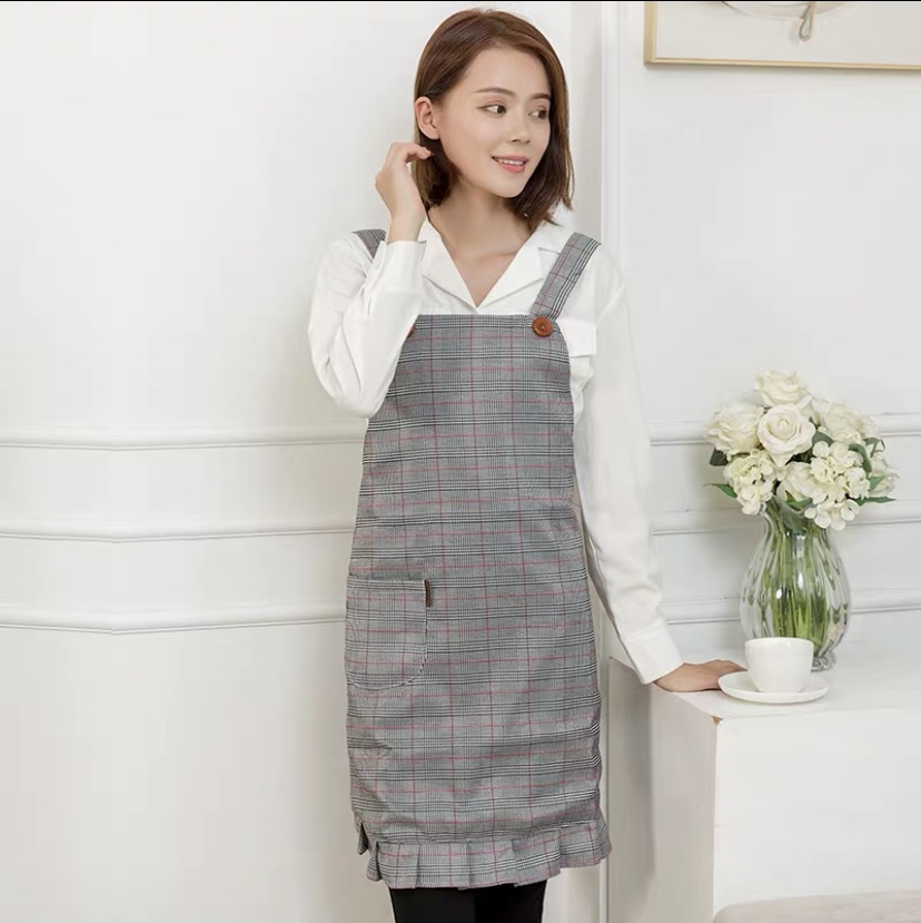 Waterproof Apron Fashion Nail Salon Cafe Chinese Restaurant Kitchen Household Apron Work Clothes Apron