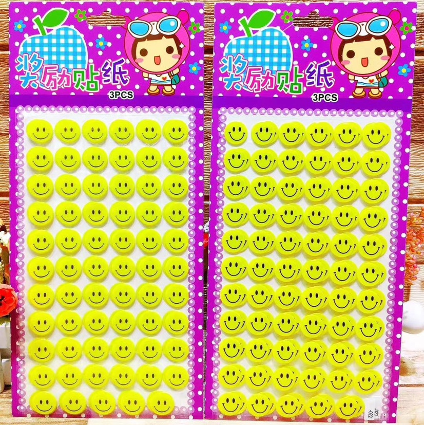 儿童奖励贴纸表扬贴小学生的幼儿园小红花五角星大拇指小贴画笑脸教师专用卡通可爱星星一年级宝宝装饰小图案