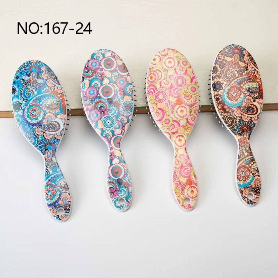 Yiwu Selection printed planting hair comb professional scalp massage comb hair comb airbag comb thumbnail