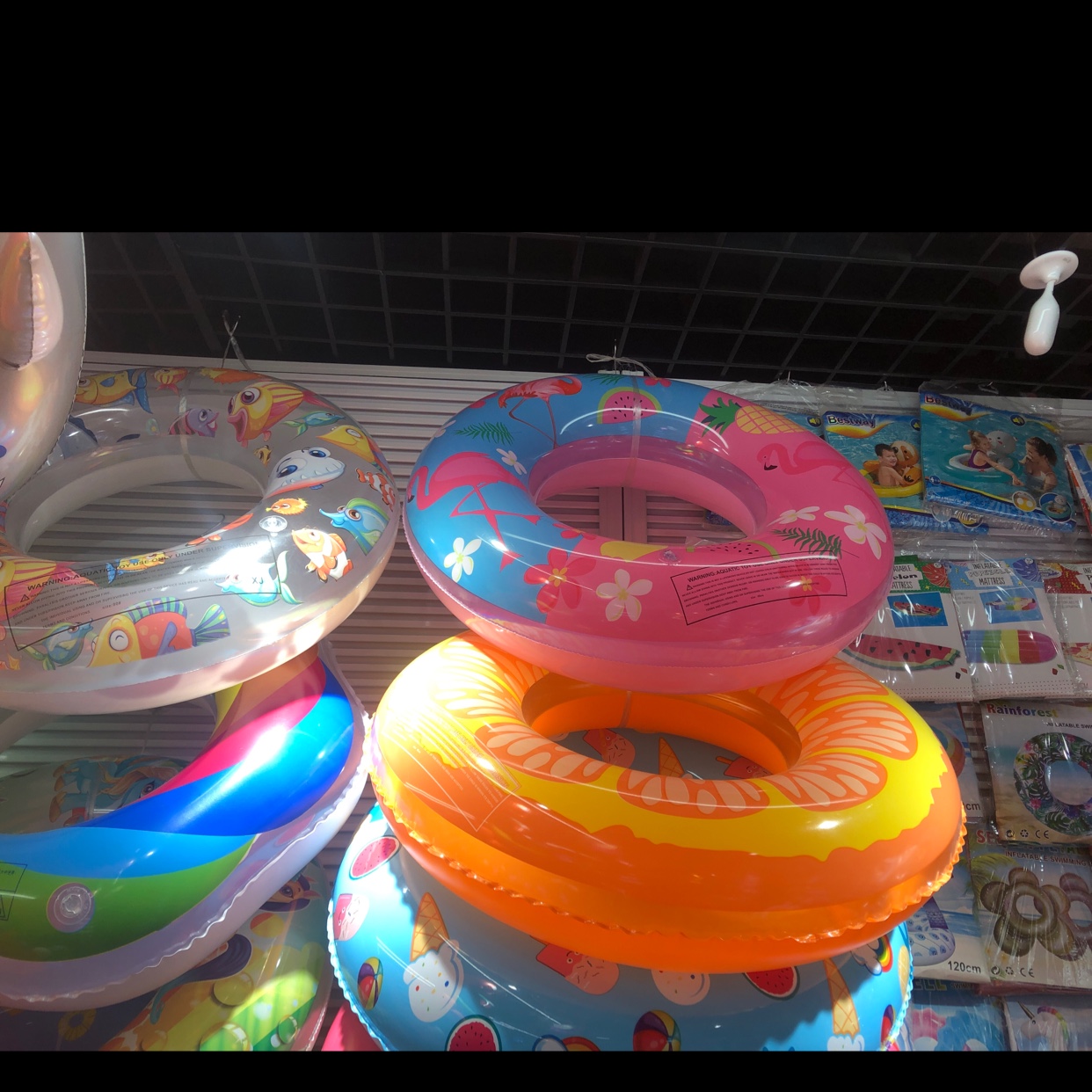 Inflatable Toy Pvc Swimming Ring Flamingos Unicorn Swimming Ring Floating Row Wholesale Specification drawing