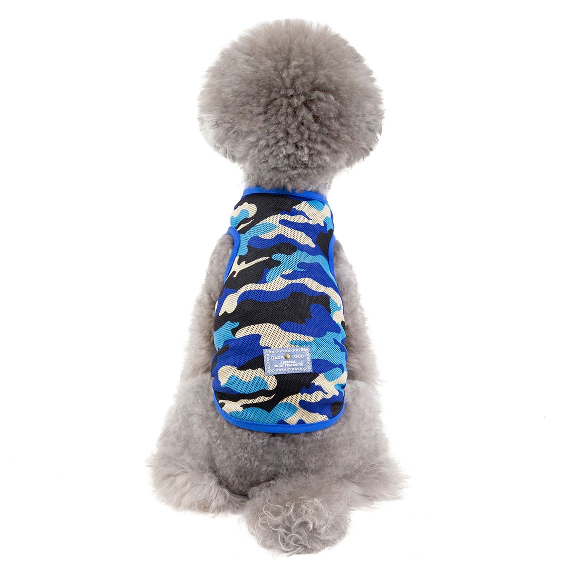迷彩网眼背心/小型犬衣服/新款春夏服装细节图