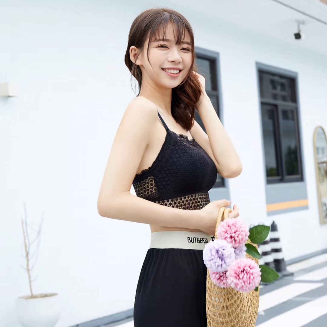 Mei Yi New 👙3313# Delicate Lace Top Specification drawing