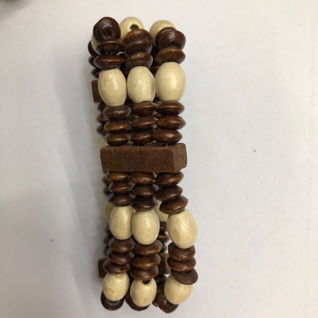 Wooden bead bracelet 21 thumbnail