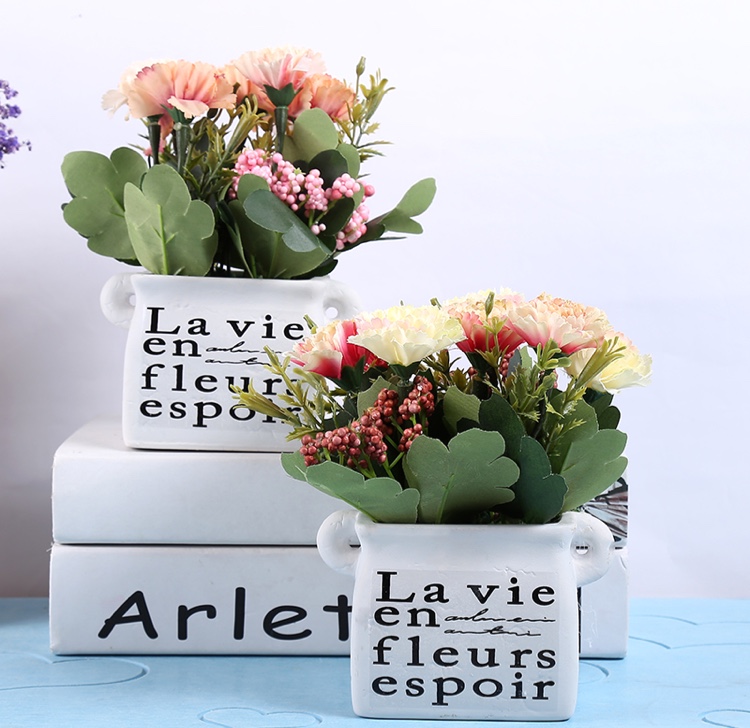 Alfabeto cuadrangular binaural cuenco clavel Item Picture