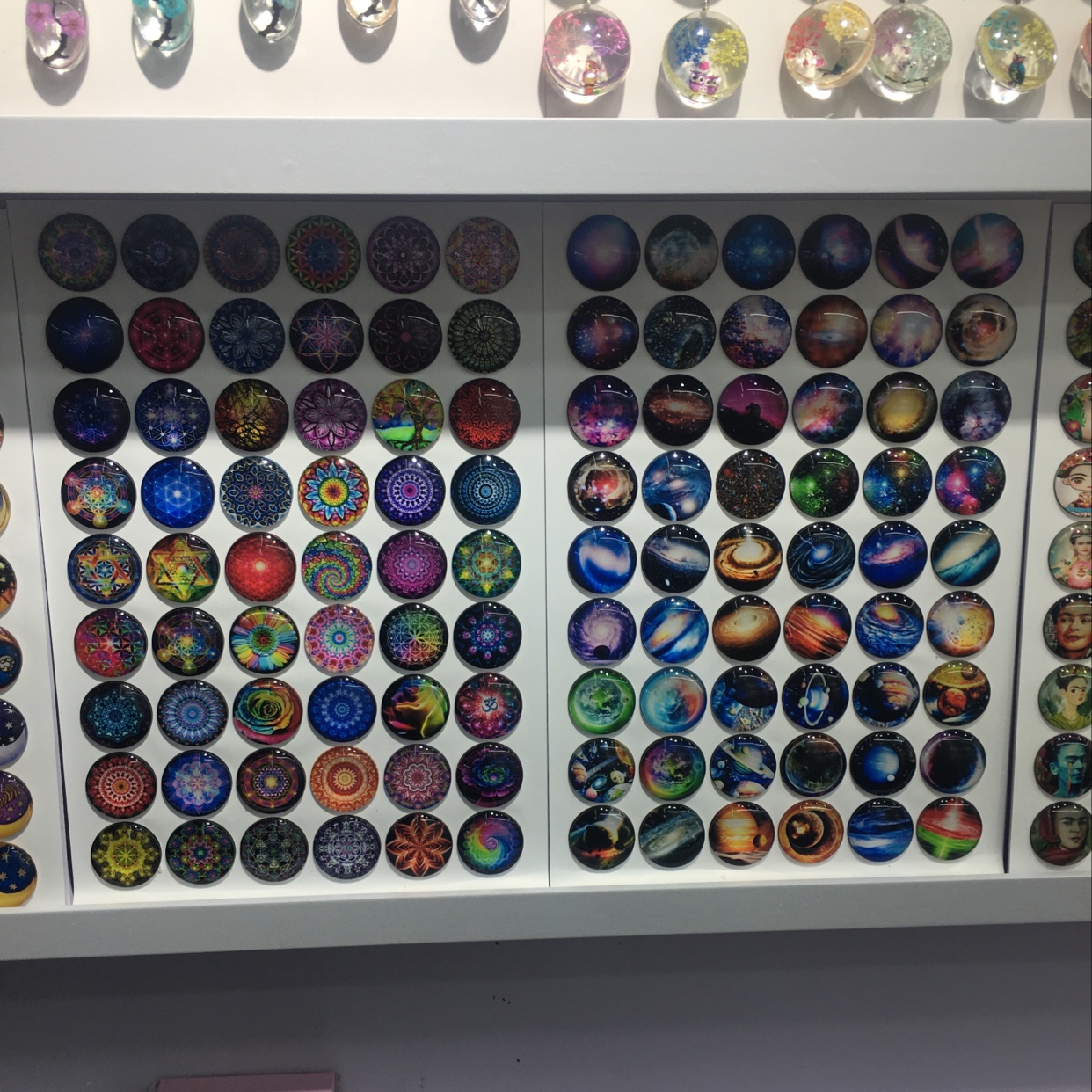 创意造景玻璃浮雕贴纸汽车装饰眼妆亚克力钻贴片多款可选