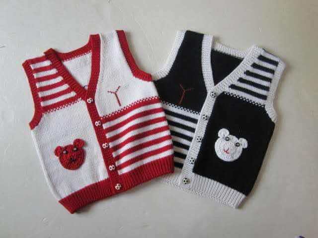 Chinese trend Chinese-style hand-knitted sweater vest 2