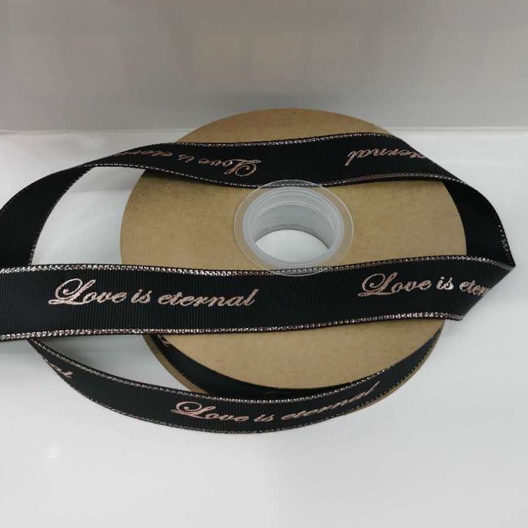 Polyester Ribbed Double Gold Belt Printing Hot Stamping Letter Belt Manufacturers Direct Spot Accessories Custom Accessories Clothing Accessories Accessories Application Scenario