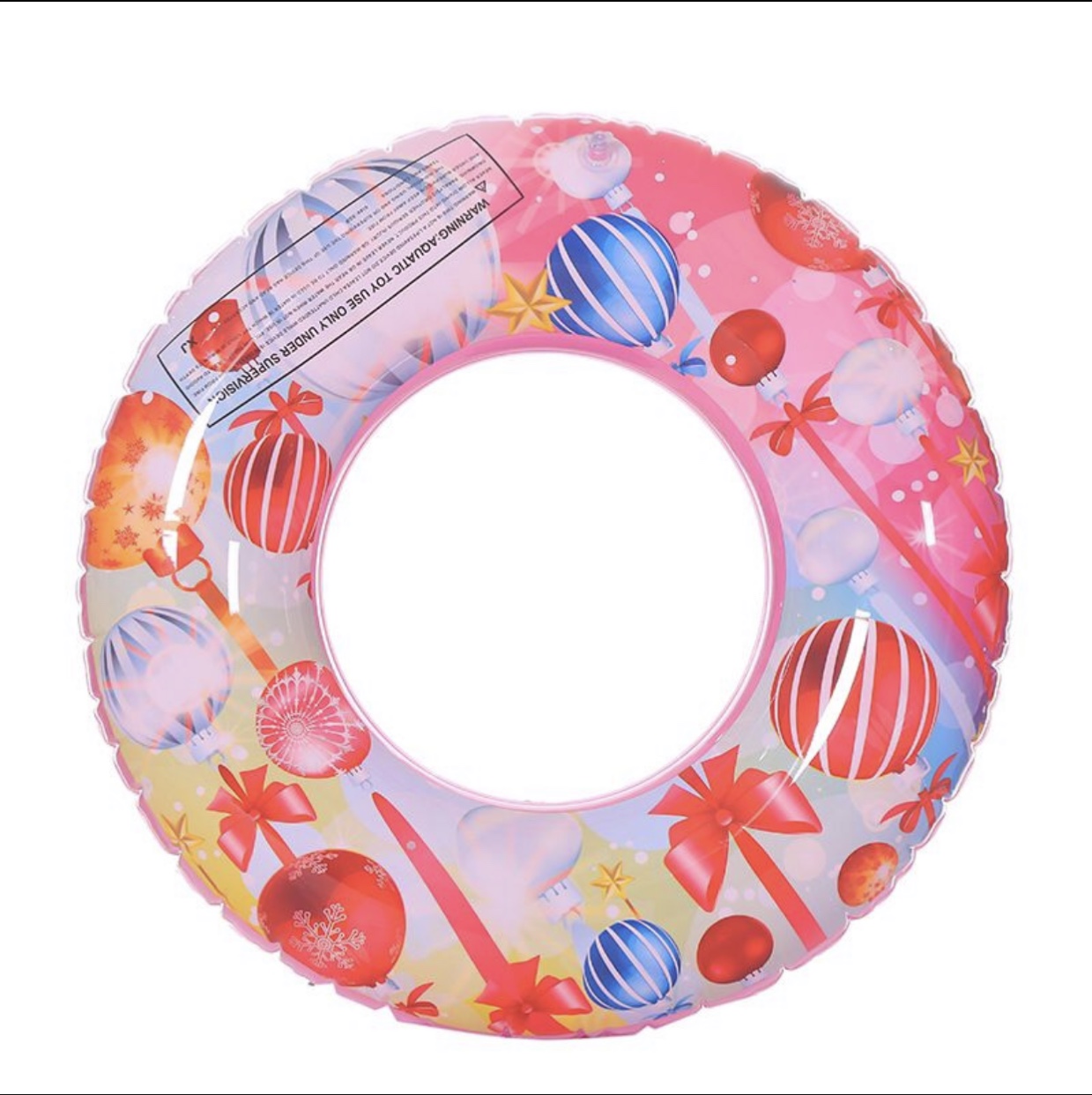 Inflatable PVC swimming ring Christmas candy holiday swimming ring thumbnail