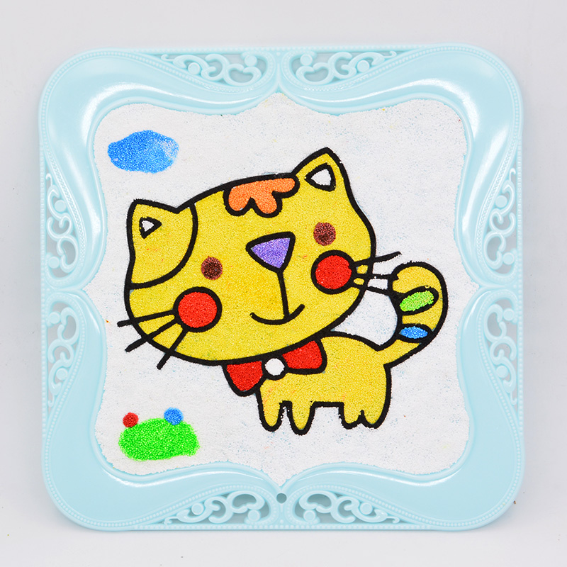 Children's handcrafted snowflake clay painting jade photo frame toys undefined