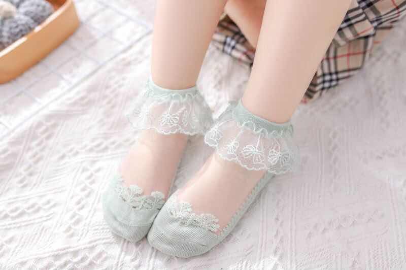 女童袜细节图