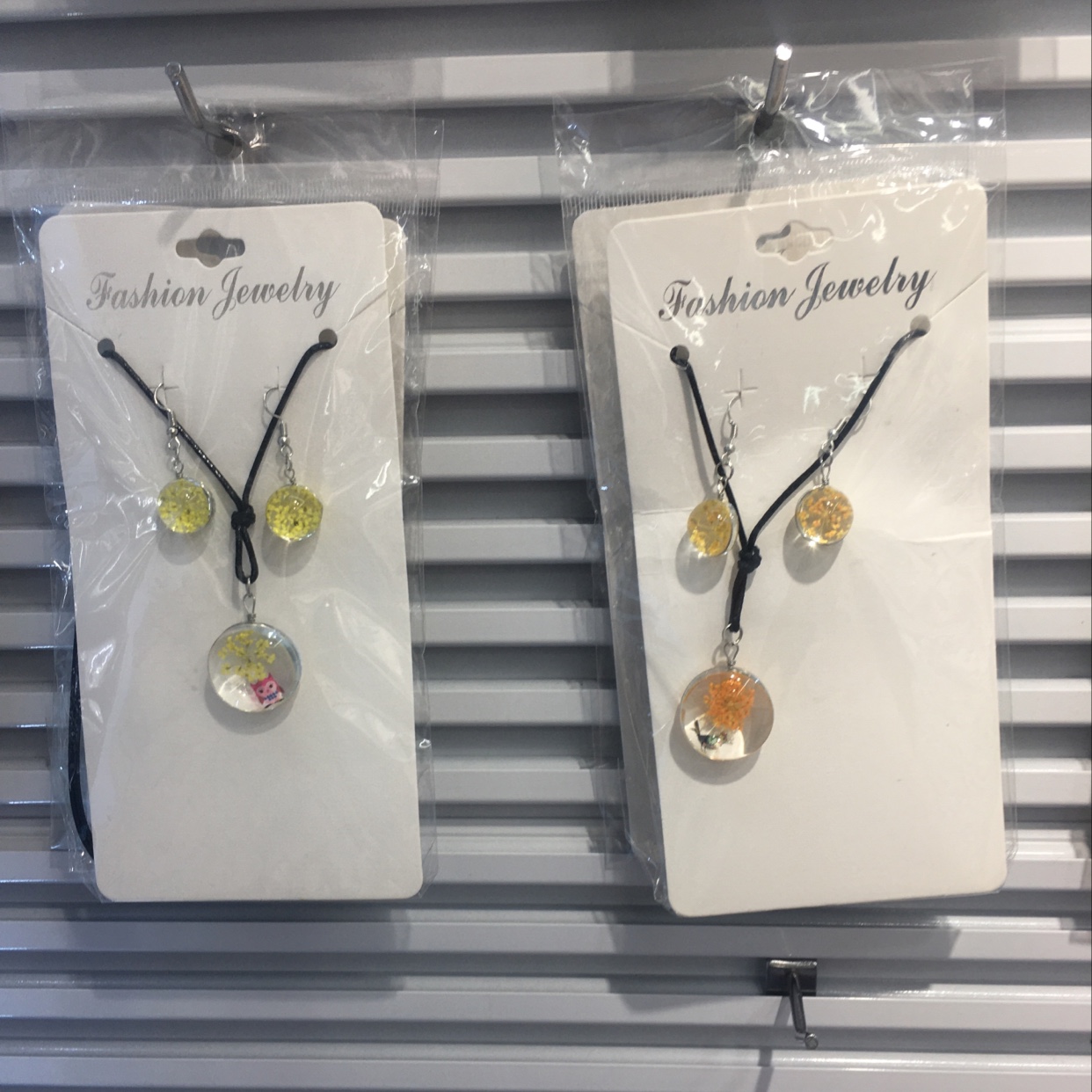 天然干花 三件套耳环项链饰品耳环耳环