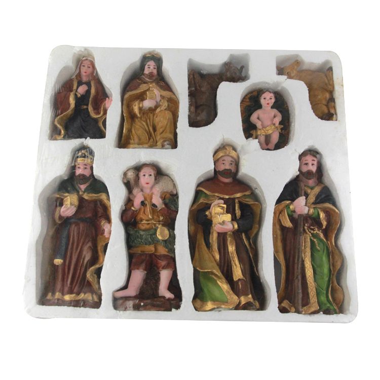 Wooden house manger group Christmas arts and crafts manufacturers