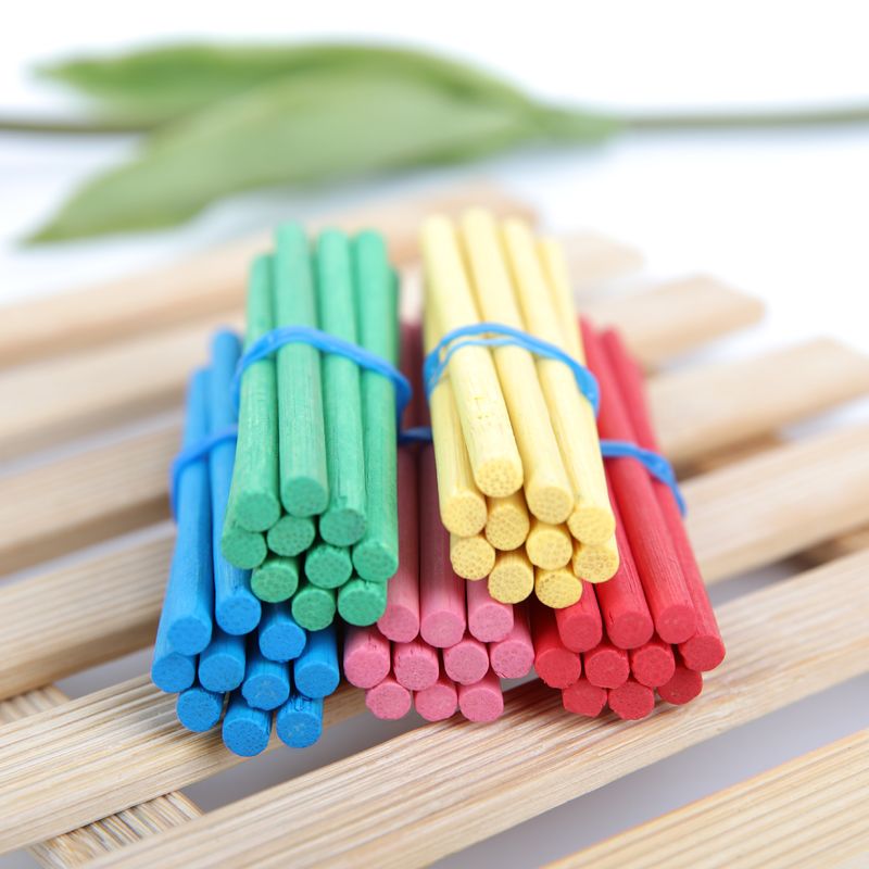 数字棒计数益智教具算术棒数学棒教具用原木彩色算术棒幼儿园木棒图
