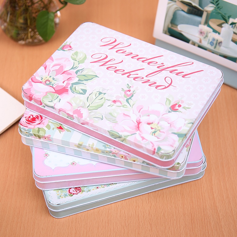 Open tin box postcard box cookie box candy box thumbnail