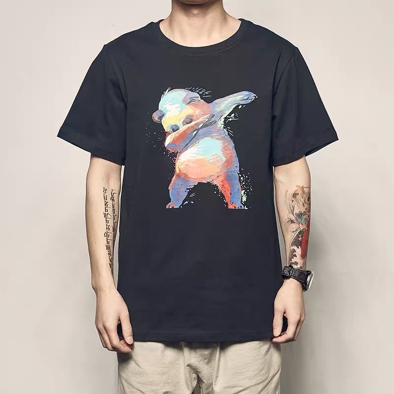 Summer short sleeve T-shirt 2020 new popular logo trend clothes cotton large size ins half sleeve summer shirt thumbnail