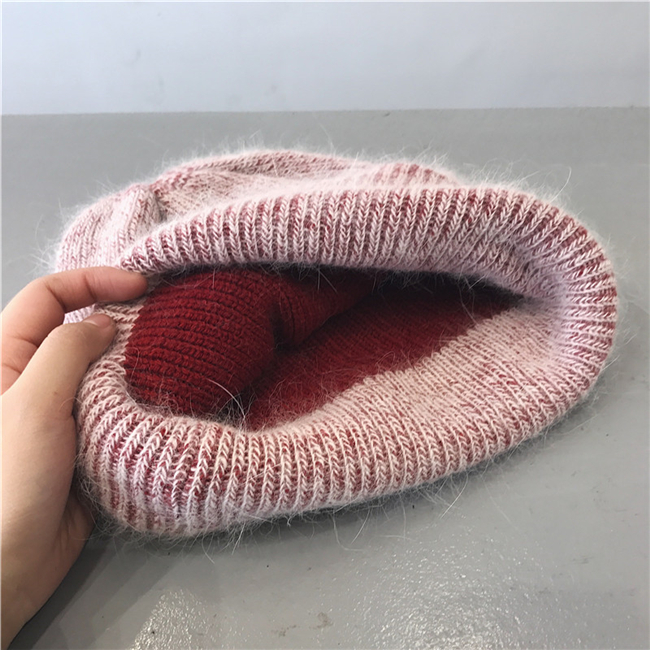 Double Thickened Angora Rabbit Hair Warm Wool Hat For Men And Women Autumn-Winter Vintage All-Over Earprotection Pile Knit Hat Application Scenario