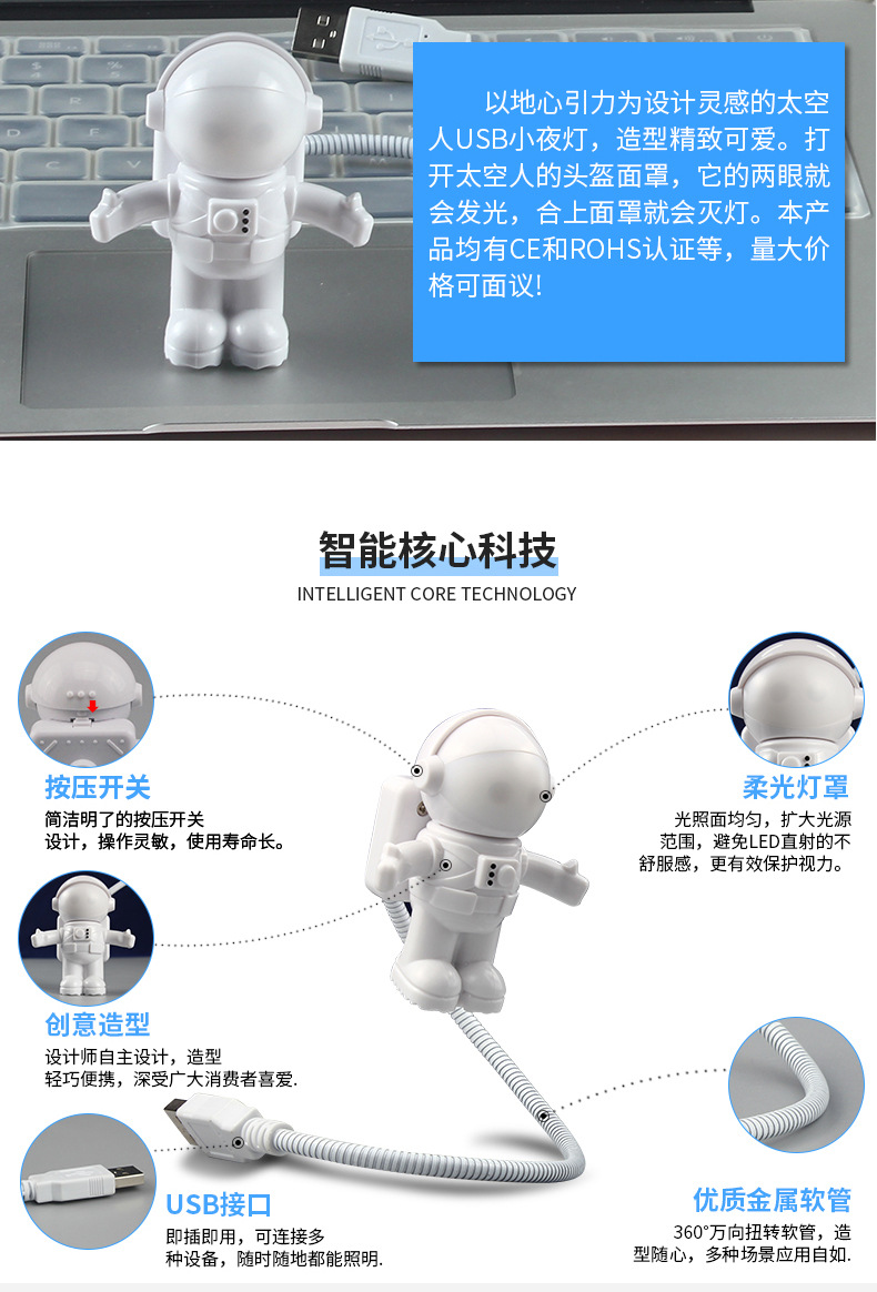 مصابيح "USB" الخاصة بمصابيح "USB" الخاصة برواد الفضاء في الأمازون detail image 10