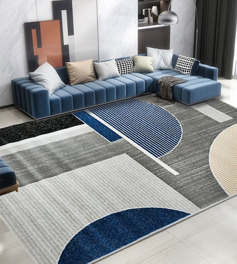 Modern and simple Nordic and Central European style ins home living room carpet, coffee table mat, washable bedroom bedside sofa customization details Picture