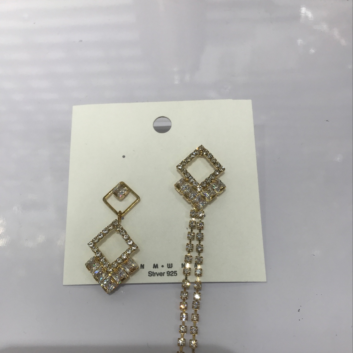 Long and short AB style earrings details Picture