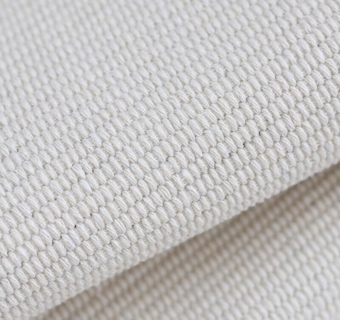 北欧风格百搭棉线编织丝网印花手工打结流苏地垫家用卧室床边脚垫白底实物图