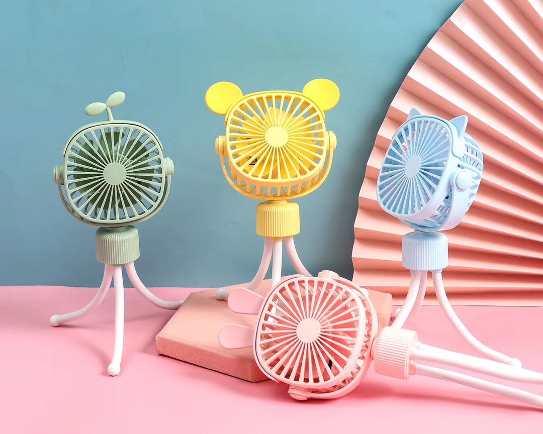 Octopus arbitrary clip fan USB charging student portable portable baby carriage fan