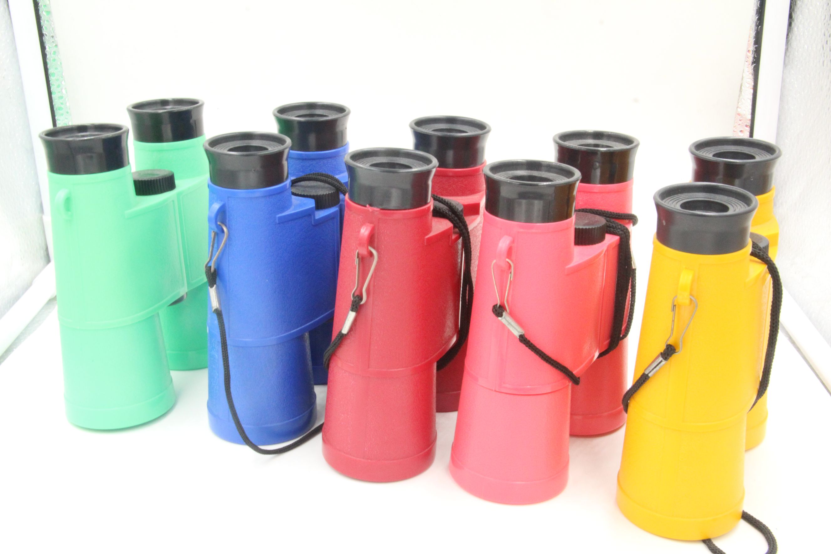 彩色PC塑料儿童益智玩具双筒望远镜模型一件120个整件批