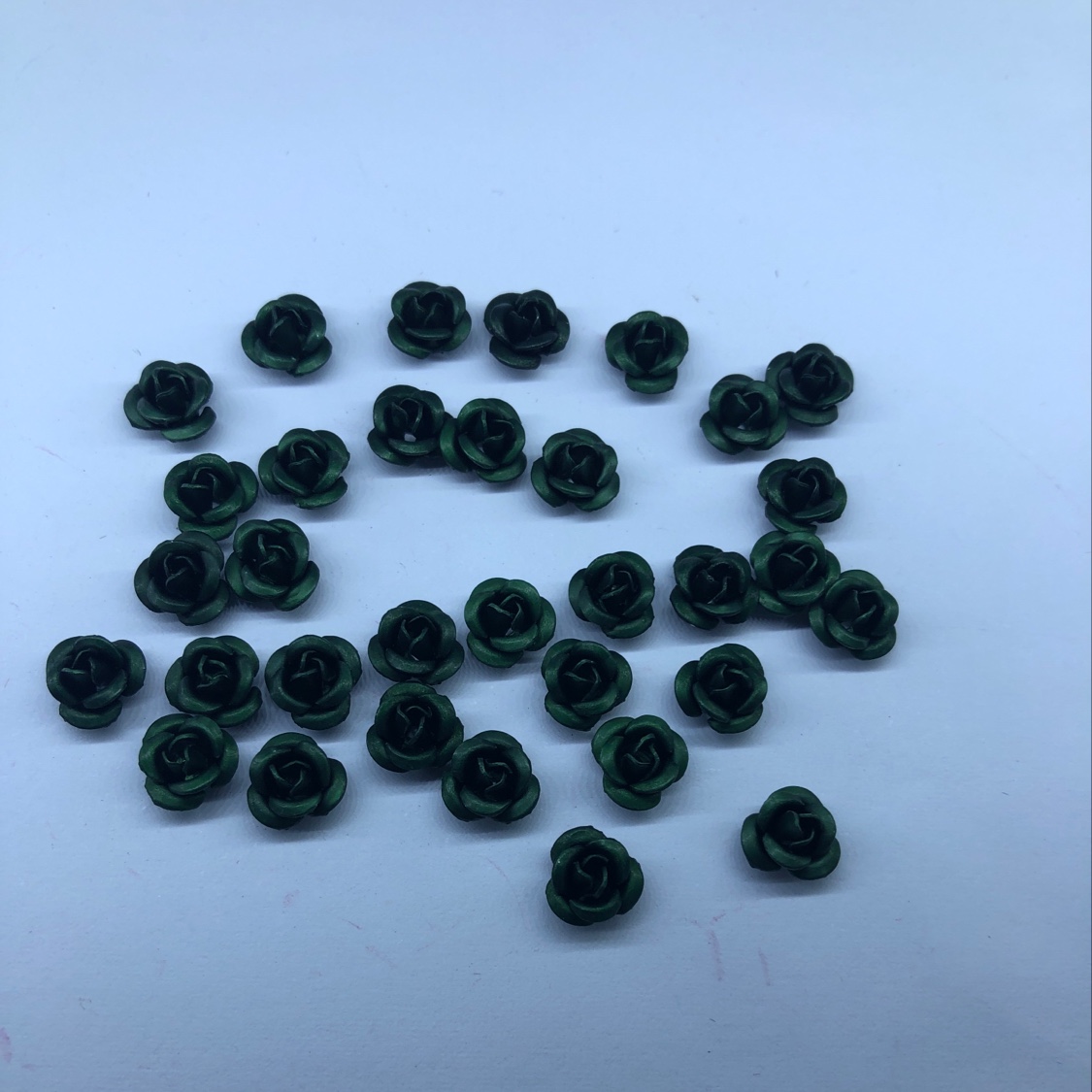 Yiwu Choucheng Ziying Jewelry Accessories Store Korean Version three-petal 6mm30# color rose
