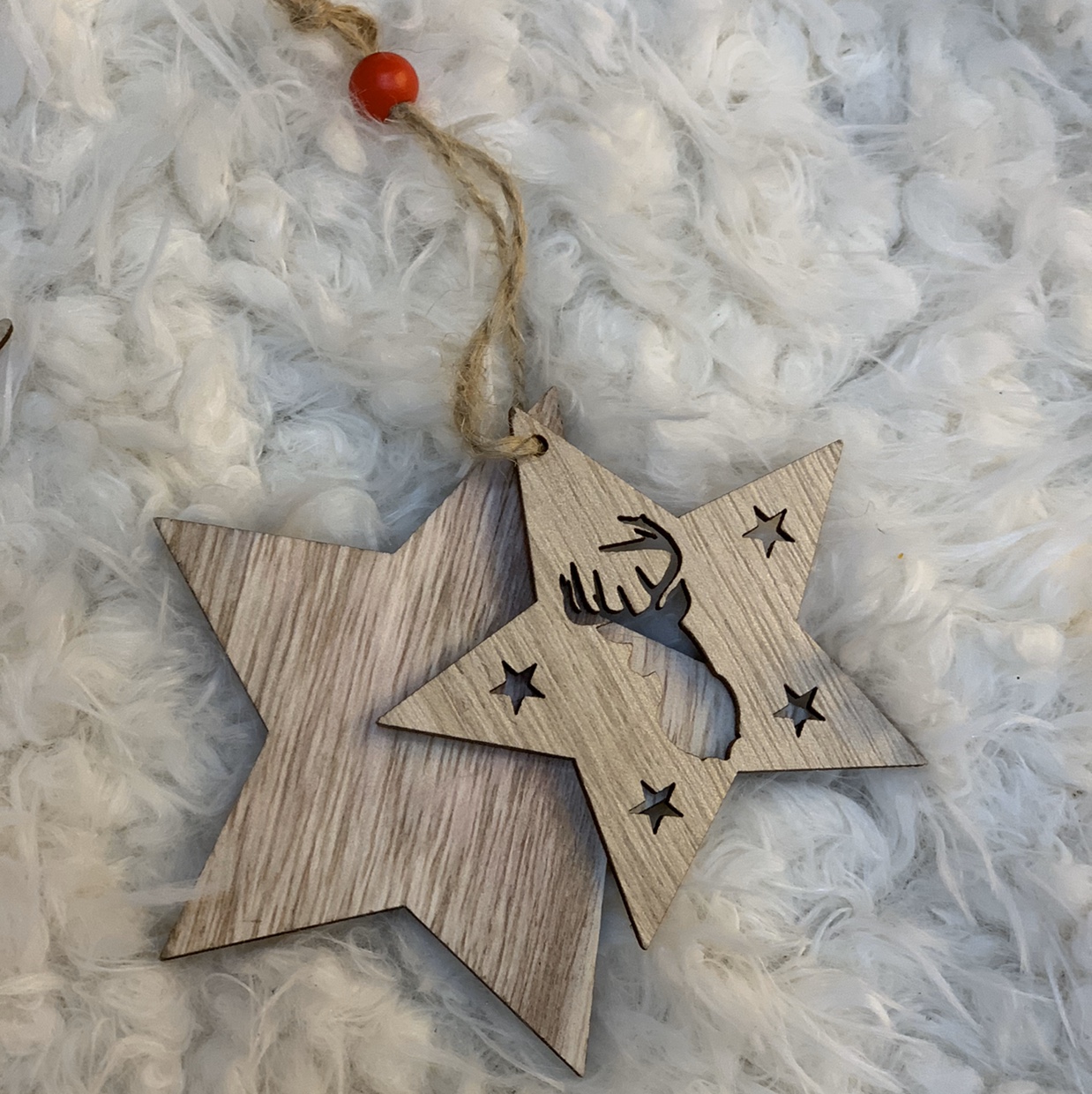 Wood pendant DIY Christmas pendant thumbnail
