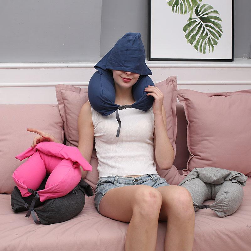 A travel pillow with a cap can be fitted thumbnail