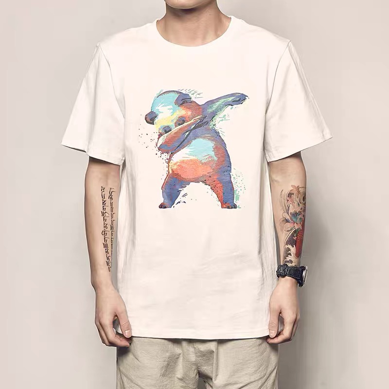 Summer cotton short-sleeved T-shirt new instagram popular logo trend student half-sleeved shirt for 2020 thumbnail