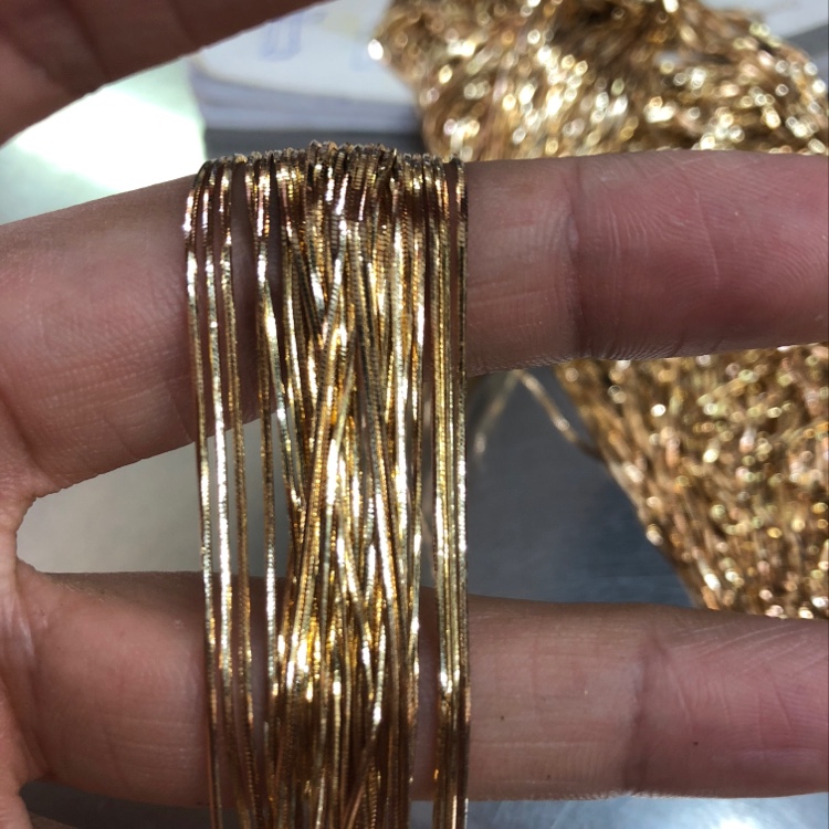 DIY Sp125-4 8DC Serpentine Chain with Floral gold thread Tassels