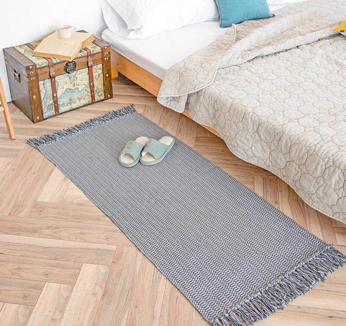 卧室小地毯床边毯现代简约文艺小清新进户门地垫进门家用蹭脚垫细节图