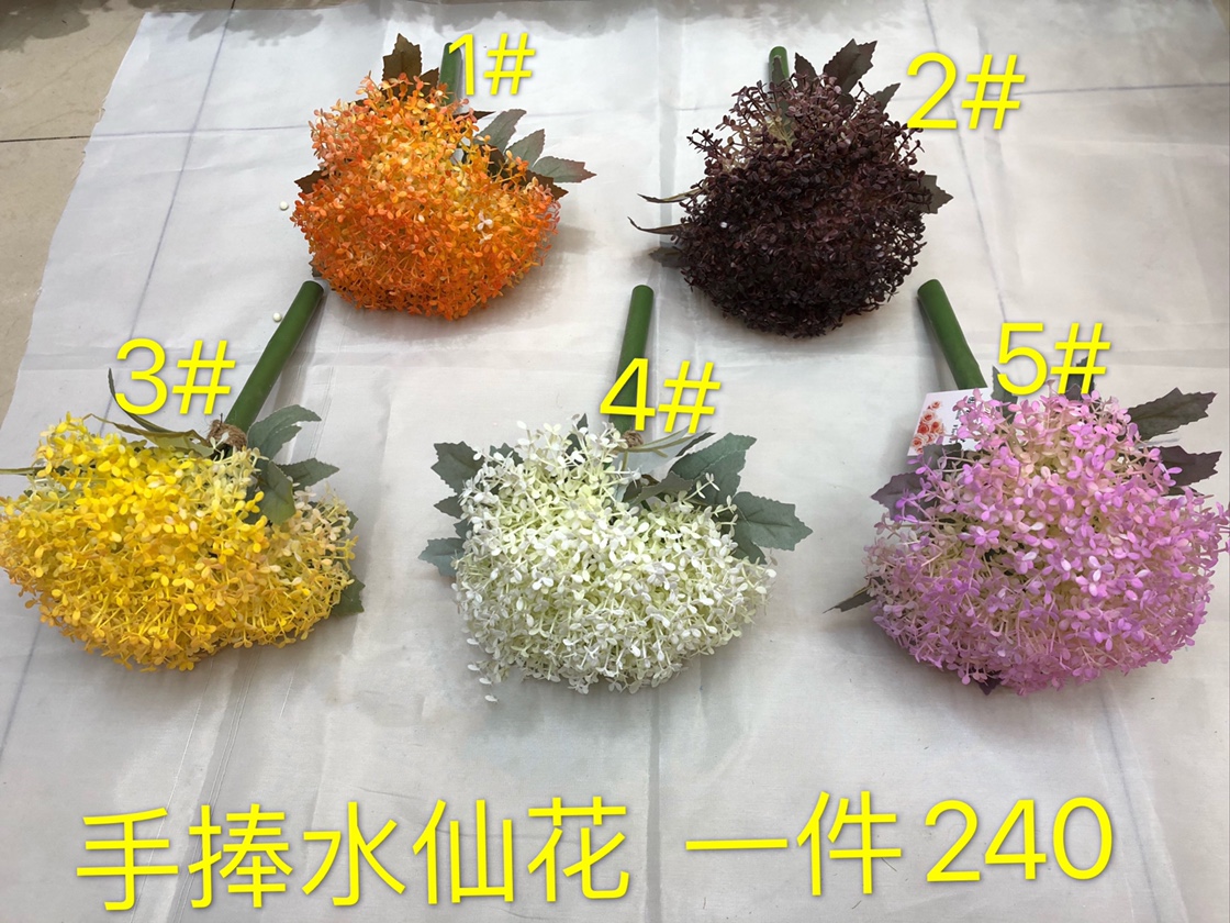 Holding daffodils in hand