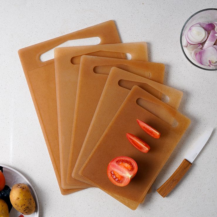 2020 new bamboo fiber cutting board green cutting board fruit board