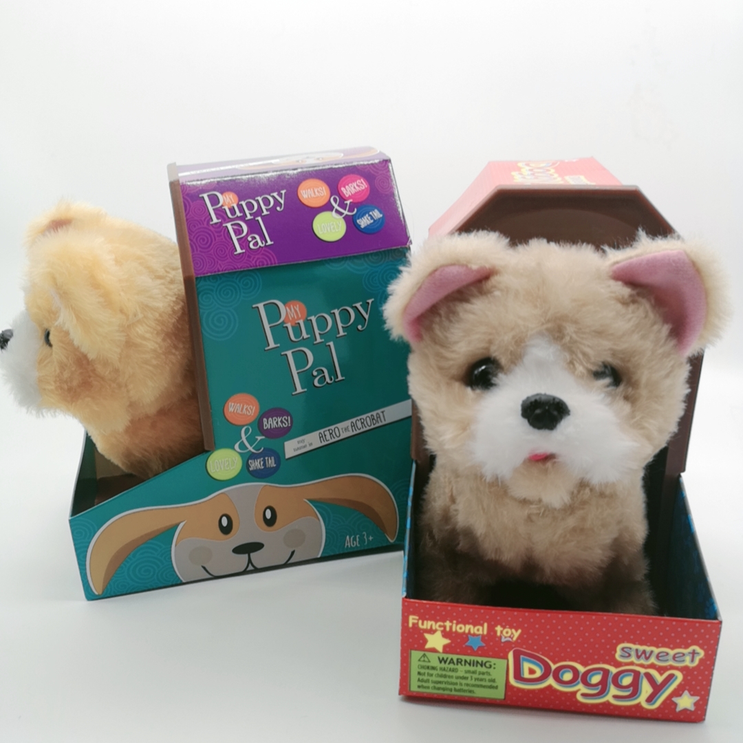 Electric plush toy simulation music puppy can bark and walk, electronic pet pic 1