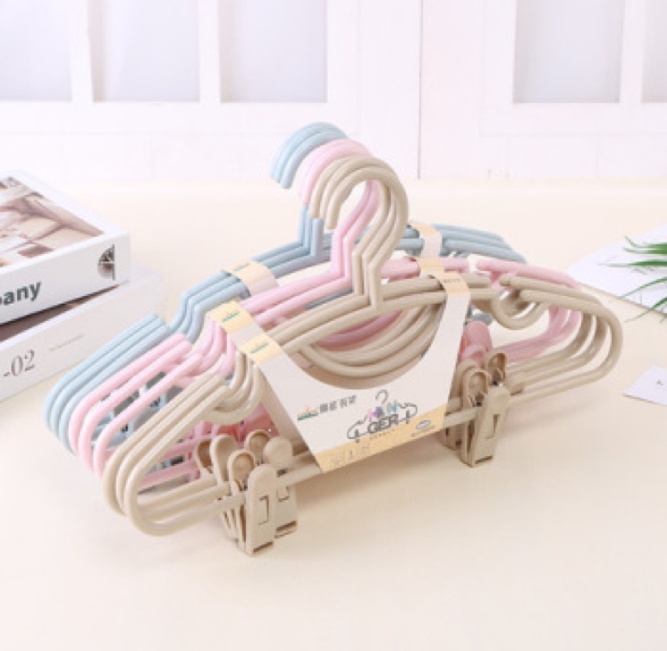 LT-1039 Household set coat hanger with jacket rack Wet and dry plastic coat hanger